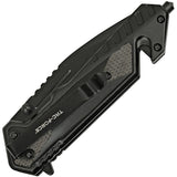 Tac Force Linerlock A/O Black Aluminum Folding 3Cr13 Steel Pocket Knife 1045BK