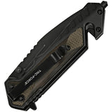 Tac Force Linerlock A/O Brown Aluminum Folding 3Cr13 Steel Pocket Knife 1045BR