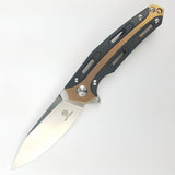 Defcon JK Cutter Pocket Knife Framelock Titanium & Carbon Fiber Folding D2 33343