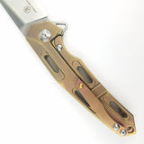 Defcon JK Cutter Pocket Knife Framelock Titanium & Carbon Fiber Folding D2 33343