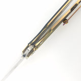 Defcon JK Cutter Pocket Knife Framelock Titanium & Carbon Fiber Folding D2 33343