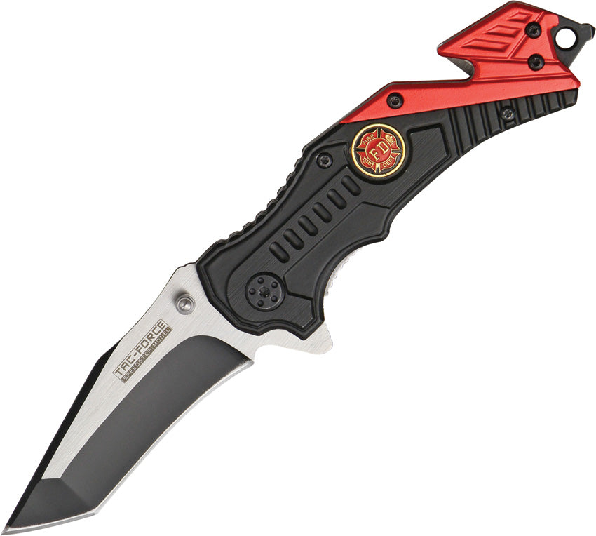 TAC FORCE SPRING ASSISTED FIRE DEPT RESCUE KNIFE - 640FD