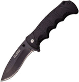 9" Tac Force Tactical Folding A/O Spring Assisted Open Black Knife - 924BP
