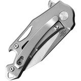 Defcon Rhino Framelock Gray Titanium Folding M390 Knife 9315