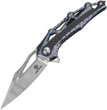 Defcon Valkyrie Framelock Flame Titanium Folding M390 Knife 93932