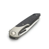 Navajas Barbudo Balmis Fat Carbon Marble Framelock Folding Knife bcf