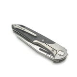 Navajas Barbudo Balmis Fat Carbon Marble Framelock Folding Knife bcf