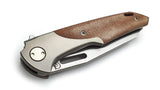 Tools for Gents Navajas Barbudo Balmis Canvas Micarta Framelock Knife bbn