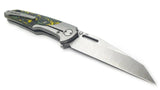 Tools for Gents Navajas Barbudo Balmis Toxic Storm Framelock Folding Knife bts