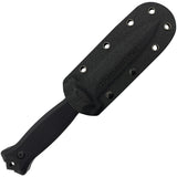 Takumitak Havoc Black Smooth G10 D2 Steel Fixed Blade Knife F202BK