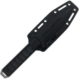 Takumitak Hitter Black Smooth G10 D2 Steel Fixed Blade Knife F214SW