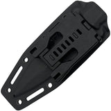 Takumitak Hitter Black Smooth G10 D2 Steel Fixed Blade Knife F214SW