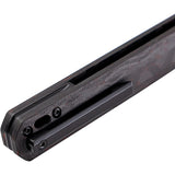 Tekto Knives F2 Bravo Linerlock Black & Red G10 & CF Folding D2 Knife TF2CRDBK1