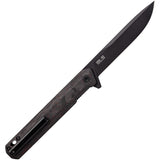 Tekto Knives F2 Bravo Linerlock Black & Red G10 & CF Folding D2 Knife TF2CRDBK1