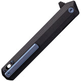 Tekto Knives F2 Bravo Linerlock Black G10 Folding D2 Steel Pocket Knife TF2GBKBK2