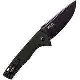 Tekto Knives F3 Charlie Button Lock Black G10 Folding D2 Steel Knife TF3GBKBK1