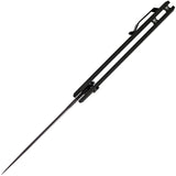 Tekto Knives F3 Charlie Button Lock Black G10 Folding D2 Steel Knife TF3GBKBK1