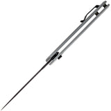 Tekto Knives F3 Charlie Button Lock Gray G10 Folding D2 Steel Knife TF3GGRBK1