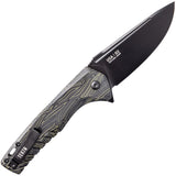 Tekto Knives F3 Charlie Button Lock Green & Black G10 Folding D2 Knife TF3GMXBK1
