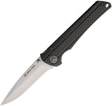 Bastion Partizan Framelock Carbon Fiber Handle D2 Tool Steel Folding Knife