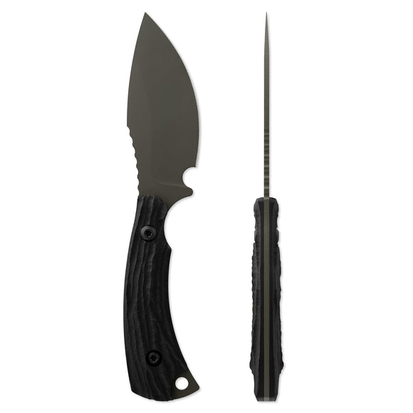 Toor Knives Vellum Spanish Moss Fixed Blade Skinner Knife   OPEN BOX 