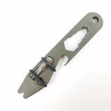 Toor Knives Spanish Moss 1075 Pry Bar Bottle Opener Keychain Multi-Tool 7085