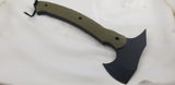 Toor Knives 11" Tomahawk Muted Sage D2 + Kydex Sheath 7906