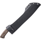 TOPS El Chete Midnight Bronze Green Micarta 1095 Fixed Blade Knife w/ Belt Clip ELCH03