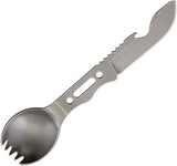 TOPS Fork It Tool Carbon Steel One Piece Opener Spork Blade + Neck Sheath FORK01