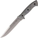 TOPS Knives Hazen Legion Fixed Hunter's Point Blade Black Handle Knife HAZENLG