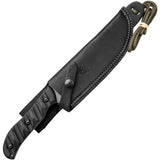TOPS Silent Hero Black Rocky Mountian Tread 1095 Camo Fixed Blade Knife HERO03C