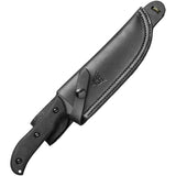 TOPS Silent Hero Black Canvas Micarta 1095 Sniper Gray Fixed Blade Knife HERO04
