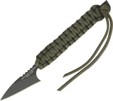 OPS Hoffman Harpoon 1095HC Black Green Fixed Blade Knife HOFHAR01