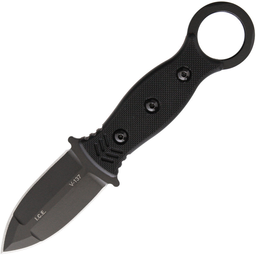 Jason Perry Blade Works Hunter Fixed Blade Knife Black Micarta 1095HC –  Atlantic Knife Company