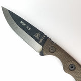 TOPS Mini Scandi Currin 1776 LTD Fixed Blade Knife Green Micarta 1095 MSK25C