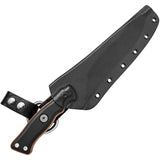 Tops Operator 7 Midnight Bronze Fixed Blade Knife Black Micarta & G10 1075 OP703