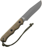 TOPS Spirit Hunter X3 Green Micarta 1095 Fixed Blade Knife w/ Sheath SHR03