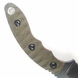 TOPS Sheep Creek Fixed Blade Knife Tan & Green Micarta 154CM w/ Sheath SPCK01