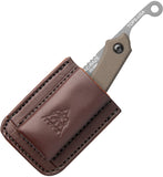 TOPS Tac-Raze Green Canvas Micarta Folding 1095HC Pocket Knife TRAZ05