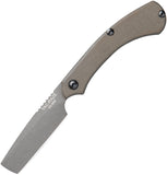 TOPS Tac-Raze Green Canvas Micarta Folding 1095HC Pocket Knife TRAZ05