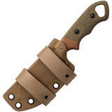 TOPS Viking Tactics Patriot Tan/Green Canvas Micarta Fixed Blade Knife VTAC03
