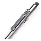 Tactile Turn Gray Titanium Bolt Action Writing Pencil w/ Pocket Clip RPN7T