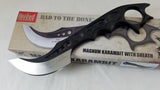 UNITED Cutlery Tactical Black M48 MAGNUM Fixed Karambit Knife + Sheath - 3102