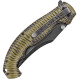 United Cutlery USMC Fallout Linerlock A/O Black Stainless G10 Handle Knife 3291