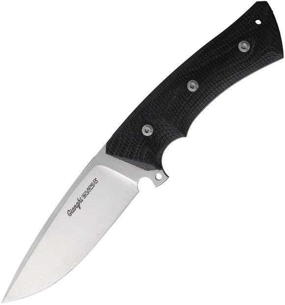 Viper Giangi Black SureTouch Bohler N690 Fixed Blade Knife w/ Belt Sheath 4880GG