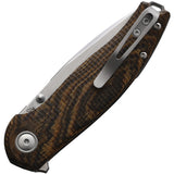 Viper Vale Linerlock Bocote Wood Folding CPM-MagnaCut Pocket Knife  OPEN BOX