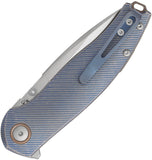 Viper Vale Linerlock Blue Titanium Folding CPM-MagnaCut Pocket Knife 6004TIBL