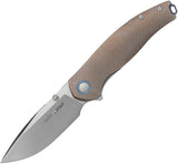 Viper Vale Linerlock Bronze Titanium Folding CPM-MagnaCut Pocket Knife 6004TIBR