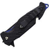 V NIVES Trail Blazer Linerlock Black FRN Folding D2 Steel Pocket Knife 03097