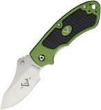 V NIVES Stout Linerlock Green Aluminum Folding 8Cr13MoV Pocket Knife 